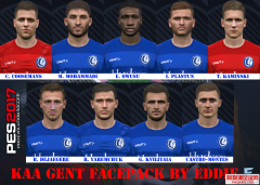 PES2017根特队球员脸型包