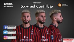 PES2017 AC米兰卡斯蒂列霍脸型补丁